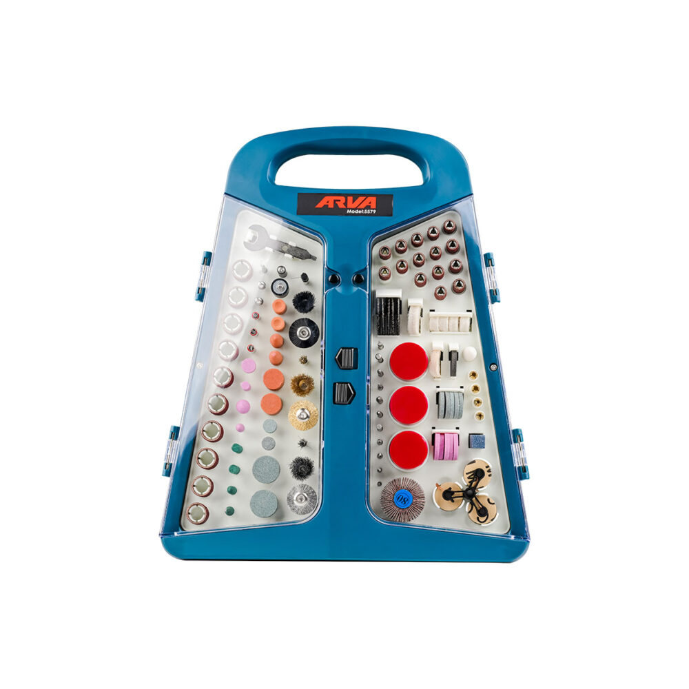 rotary-tool-accessory-kit-model-5579-1000x1000 مجموعه لوازم جانبی 239 پارچه فرز حکاکی آروا مدل 5579 - Image 1